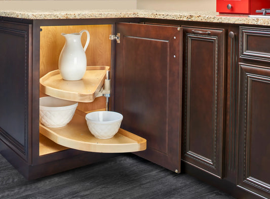 Wood Blind Corner Lazy Susan