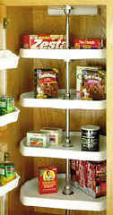d shaped lazy susan for your kitchen pantry cabinet storage
