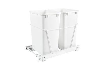 14 1/2" Wide Two 35 Qt Wire Trash System