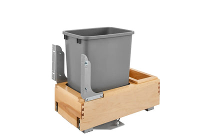 11 1/2" Wide 35 Qt Wood Trash System