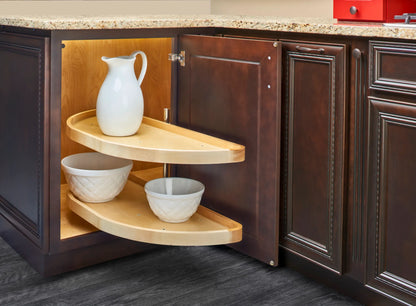 Wood Blind Corner Lazy Susan