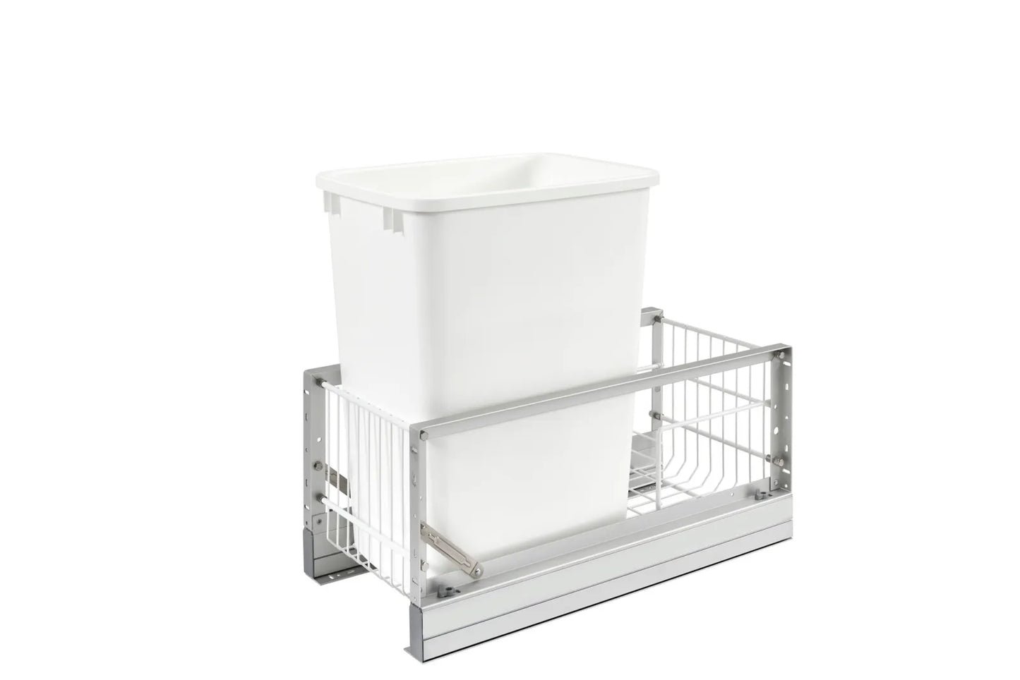 11" Wide 35 Qt Aluminum Trash System