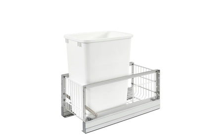 11" Wide 35 Qt Aluminum Trash System