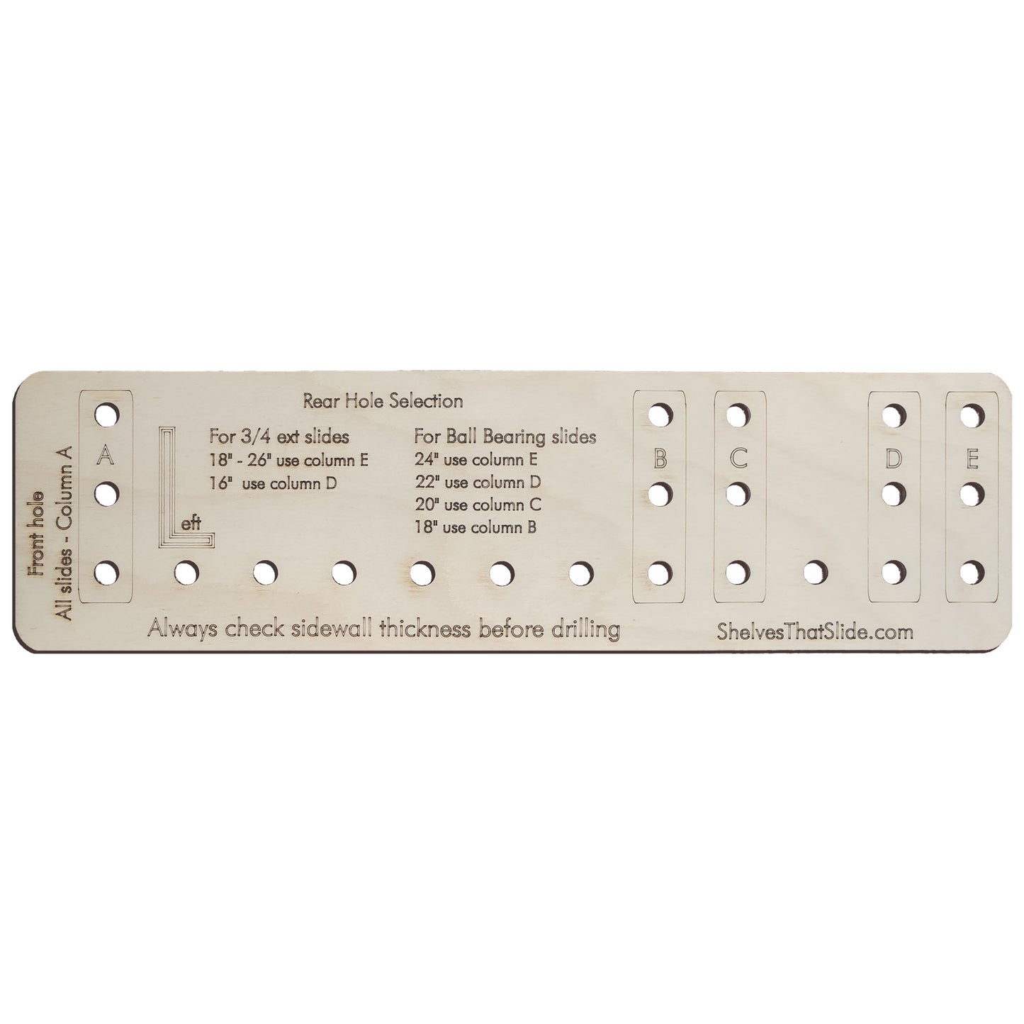 Side Mount Hole Jig and Drill Bit Kit