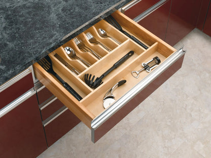 Wood Cutlery Tray Drawer Insert