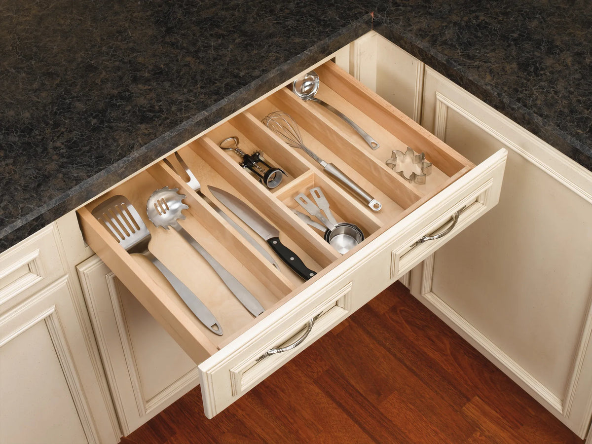 Utility Insert Drawer Box Wood Utility Tray Drawer Insert – Kitchen Shelves