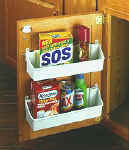 extra storage from door mounted bins adjustable trays for kitchen organization